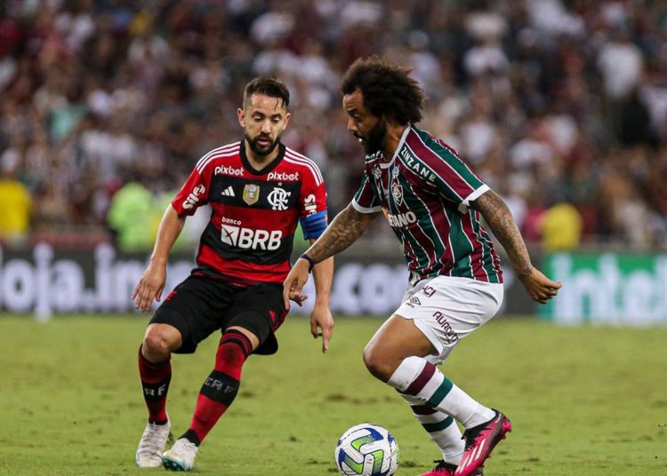 Rio de Janeiro, RJ - Brasil - 16/05/2023 - Maracanã - 
Copa do Brasil, oitavas de final jogo 1. Fluminense x Flamengo.
FOTO DE MARCELO GONCALVES/FLUMINENSE FC


IMPORTANTE: Imagem destinada a uso institucional e divulgação, seu uso comercial está vetado incondicionalmente por seu autor e o Fluminense Football Club.

IMPORTANT: Image intended for institutional use and distribution. Commercial use is prohibited unconditionally by its author and Fluminense Football Club.

IMPORTANTE: Imágen para uso solamente institucional y distribuición. El uso comercial es prohibido por su autor y por el Fluminense Football Club