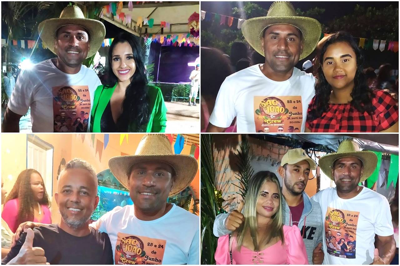 Itabela: 12ª edição do São João do Crew é destaque no bairro da Jaqueira. O evento conta com o apoio do vereador - Vaguinho do Esporte. 2 TEX1