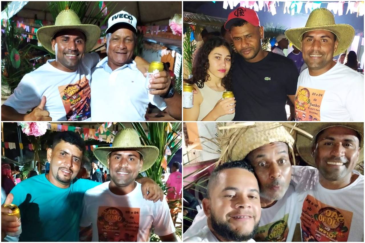 Itabela: 12ª edição do São João do Crew é destaque no bairro da Jaqueira. O evento conta com o apoio do vereador - Vaguinho do Esporte. 4 TEX3